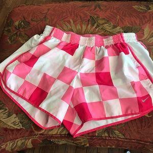 Pink checkered Nike shorts!